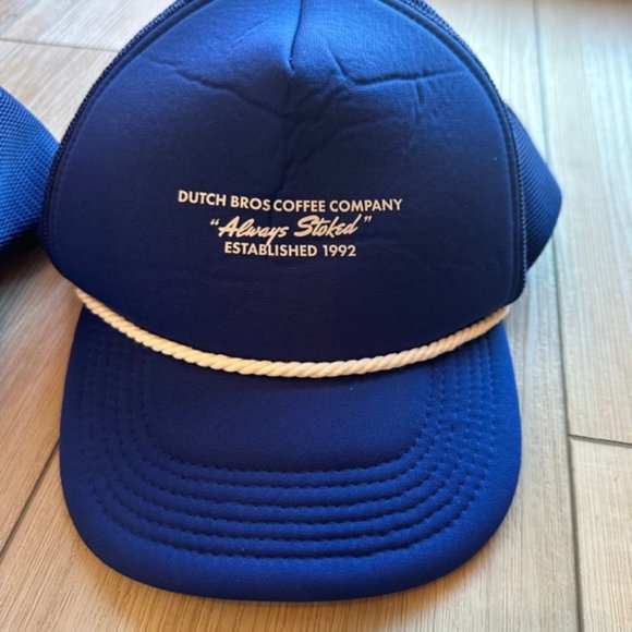 Dutch Bros Blue Snapback Trucker Hat “Always Stoked” 1992 - Picture 6 of 11